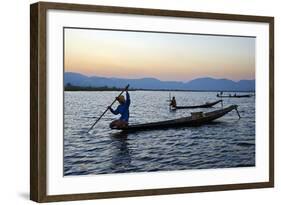 Fisherman on Inle Lake, Shan State, Myanmar (Burma), Asia-Tuul-Framed Photographic Print