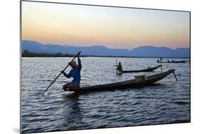 Fisherman on Inle Lake, Shan State, Myanmar (Burma), Asia-Tuul-Mounted Photographic Print