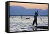 Fisherman on Inle Lake, Shan State, Myanmar (Burma), Asia-Tuul-Framed Stretched Canvas