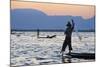 Fisherman on Inle Lake, Shan State, Myanmar (Burma), Asia-Tuul-Mounted Photographic Print