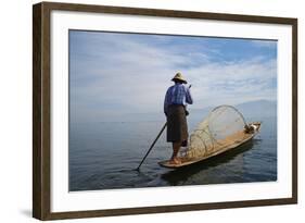 Fisherman on Inle Lake, Shan State, Myanmar (Burma), Asia-Tuul-Framed Photographic Print