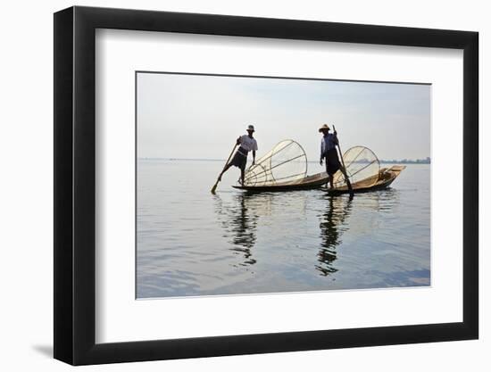 Fisherman on Inle Lake, Shan State, Myanmar (Burma), Asia-Tuul-Framed Photographic Print