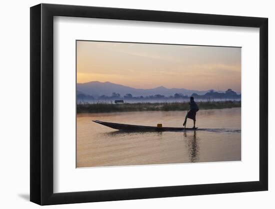 Fisherman on Inle Lake, Shan State, Myanmar (Burma), Asia-Tuul-Framed Photographic Print