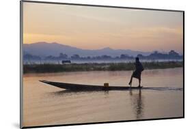 Fisherman on Inle Lake, Shan State, Myanmar (Burma), Asia-Tuul-Mounted Photographic Print