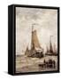 Fisherman on the Beach-Hendrik Willem Mesdag-Framed Stretched Canvas