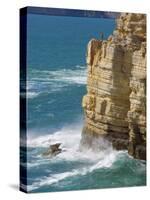 Fisherman on the Edge of the Cliff, Cape St. Vincent Peninsula, Sagres, Algarve, Portugal-Neale Clarke-Stretched Canvas