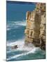 Fisherman on the Edge of the Cliff, Cape St. Vincent Peninsula, Sagres, Algarve, Portugal-Neale Clarke-Mounted Photographic Print