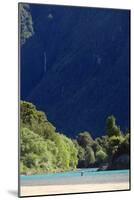 Fisherman on the Puelo River, northern Patagonia, Chile, South America-Alex Robinson-Mounted Photographic Print