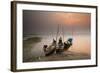Fisherman Prepare to Set Out, Irrawaddy River, Myanmar (Burma), Asia-Colin Brynn-Framed Photographic Print