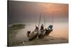 Fisherman Prepare to Set Out, Irrawaddy River, Myanmar (Burma), Asia-Colin Brynn-Stretched Canvas