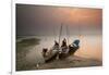 Fisherman Prepare to Set Out, Irrawaddy River, Myanmar (Burma), Asia-Colin Brynn-Framed Photographic Print