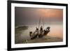 Fisherman Prepare to Set Out, Irrawaddy River, Myanmar (Burma), Asia-Colin Brynn-Framed Photographic Print