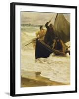 Fisherman Returning Home, Skagen, 1885-Peder Severin Kröyer-Framed Giclee Print