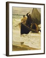 Fisherman Returning Home, Skagen, 1885-Peder Severin Kröyer-Framed Giclee Print