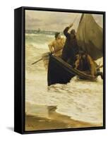 Fisherman Returning Home, Skagen, 1885-Peder Severin Kröyer-Framed Stretched Canvas
