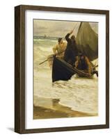 Fisherman Returning Home, Skagen, 1885-Peder Severin Kröyer-Framed Giclee Print