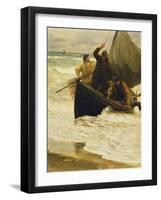 Fisherman Returning Home, Skagen, 1885-Peder Severin Kröyer-Framed Giclee Print