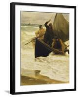 Fisherman Returning Home, Skagen-Peder Severin Kröyer-Framed Giclee Print