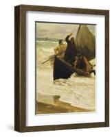 Fisherman Returning Home, Skagen-Peder Severin Kröyer-Framed Giclee Print