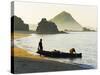 Fisherman Returning to Kuta Beach with His Daily Catch, Kuta Lombok, Indonesia, Southeast Asia-Matthew Williams-Ellis-Stretched Canvas