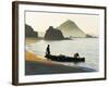 Fisherman Returning to Kuta Beach with His Daily Catch, Kuta Lombok, Indonesia, Southeast Asia-Matthew Williams-Ellis-Framed Photographic Print