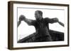 Fisherman Rowing Boat, Alaska Coast, Undated-Asahel Curtis-Framed Giclee Print