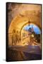 Fisherman's Bastion at Night, Buda, Budapest, Hungary-Jim Engelbrecht-Framed Stretched Canvas