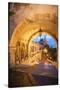 Fisherman's Bastion at Night, Buda, Budapest, Hungary-Jim Engelbrecht-Stretched Canvas