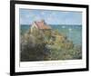 Fisherman's Cottage on the Cliffs at Varengeville-Claude Monet-Framed Art Print