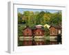 Fisherman's Cottages Beside the River, Porvoo, Finland, Scandinavia, Europe-Ken Gillham-Framed Photographic Print