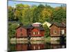 Fisherman's Cottages Beside the River, Porvoo, Finland, Scandinavia, Europe-Ken Gillham-Mounted Photographic Print