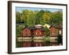 Fisherman's Cottages Beside the River, Porvoo, Finland, Scandinavia, Europe-Ken Gillham-Framed Photographic Print