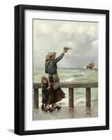 Fisherman's Homecoming-August Hagborg-Framed Giclee Print