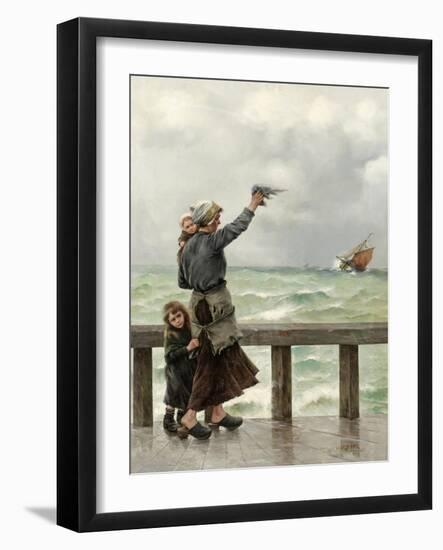 Fisherman's Homecoming-August Hagborg-Framed Giclee Print