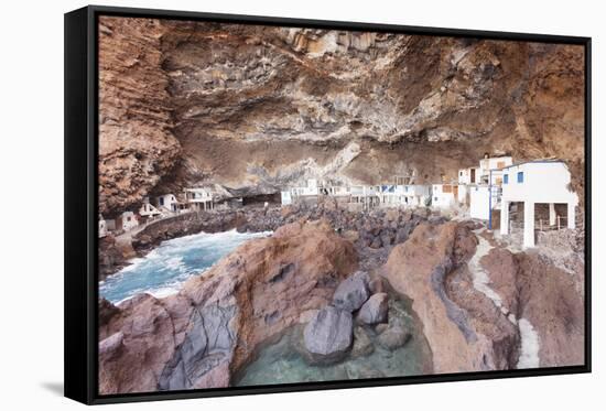 Fisherman's Houses in the Pirate's Cove Cueva De Candeleria, Canary Islands, Spain-Markus Lange-Framed Stretched Canvas