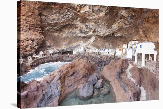 Fisherman's Houses in the Pirate's Cove Cueva De Candeleria, Canary Islands, Spain-Markus Lange-Stretched Canvas