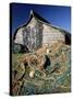 Fisherman's Hut, Lindisfarne (Holy Island), Northumberland, England, United Kingdom-Lee Frost-Stretched Canvas