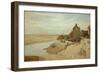 Fisherman's Huts at Sainte-Adresse-Jean-Baptiste-Camille Corot-Framed Giclee Print