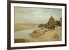 Fisherman's Huts at Sainte-Adresse-Jean-Baptiste-Camille Corot-Framed Giclee Print
