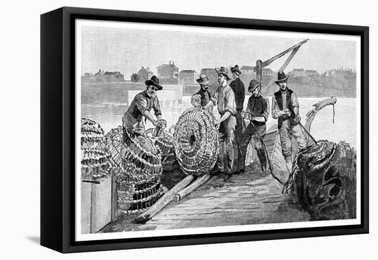 Fisherman's Jetty, 1886-null-Framed Stretched Canvas
