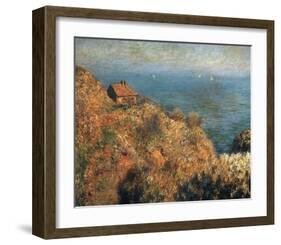 Fisherman's Lodge at Varengeville-Claude Monet-Framed Art Print