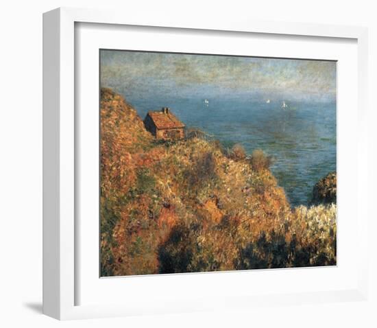 Fisherman's Lodge at Varengeville-Claude Monet-Framed Art Print