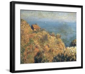 Fisherman’s Lodge at Varengeville-Claude Monet-Framed Art Print