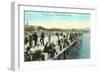 Fisherman's Paradise, Pier at Redondo Beach, California-null-Framed Art Print