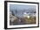 Fisherman's Warf with Alcatraz in the Background-Miles-Framed Photographic Print