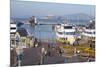 Fisherman's Warf with Alcatraz in the Background-Miles-Mounted Photographic Print