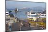 Fisherman's Warf with Alcatraz in the Background-Miles-Mounted Photographic Print