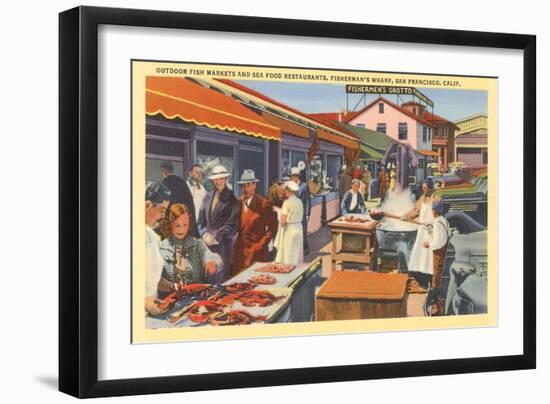 Fisherman's Wharf, San Francisco, California-null-Framed Art Print