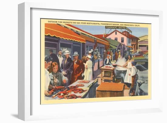 Fisherman's Wharf, San Francisco, California-null-Framed Art Print