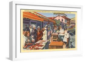 Fisherman's Wharf, San Francisco, California-null-Framed Art Print